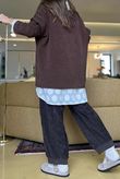 Conrad Oversized Boxy Knit Chocolate